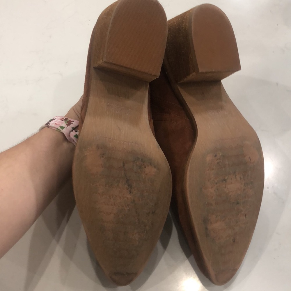 Zodiac Women’s Brown Leather Margot Suede Ankle Booties! Size 9. Beautiful! - Picture 6 of 9